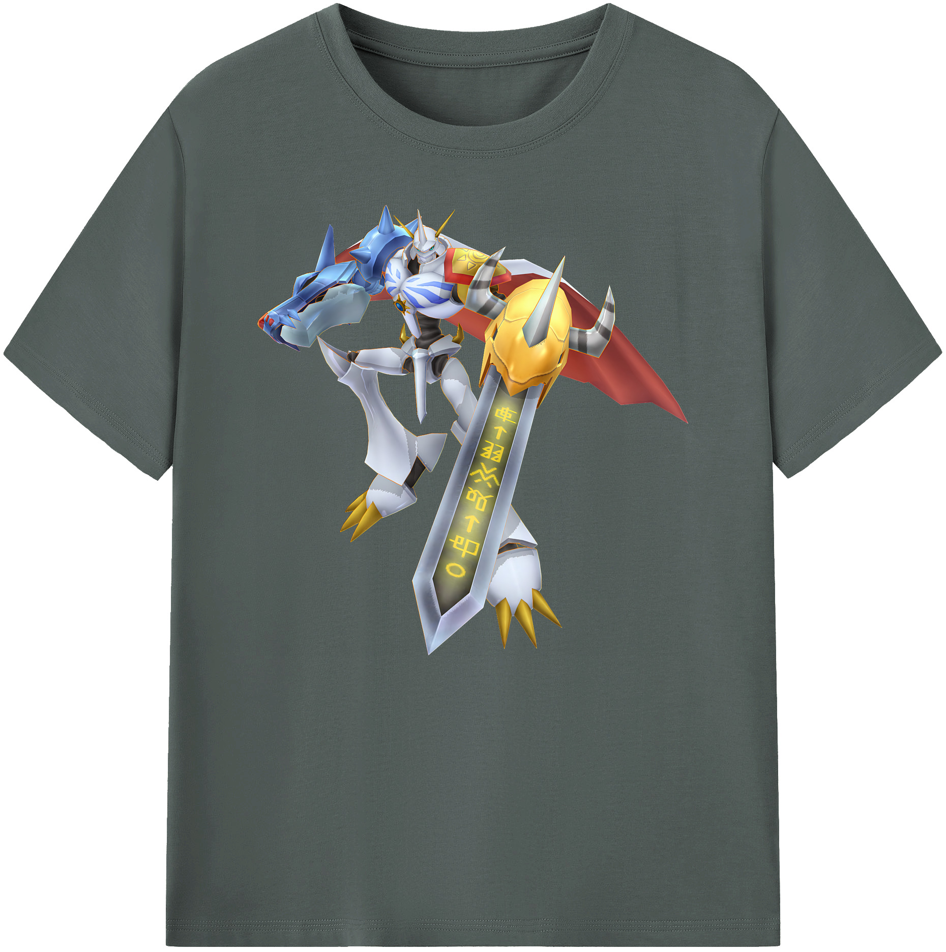 （画像用） Digimon デジタルモンスター/デジモン 綿100％ メンズ半袖Tシャツ｜肌触りやわらか＆通気性